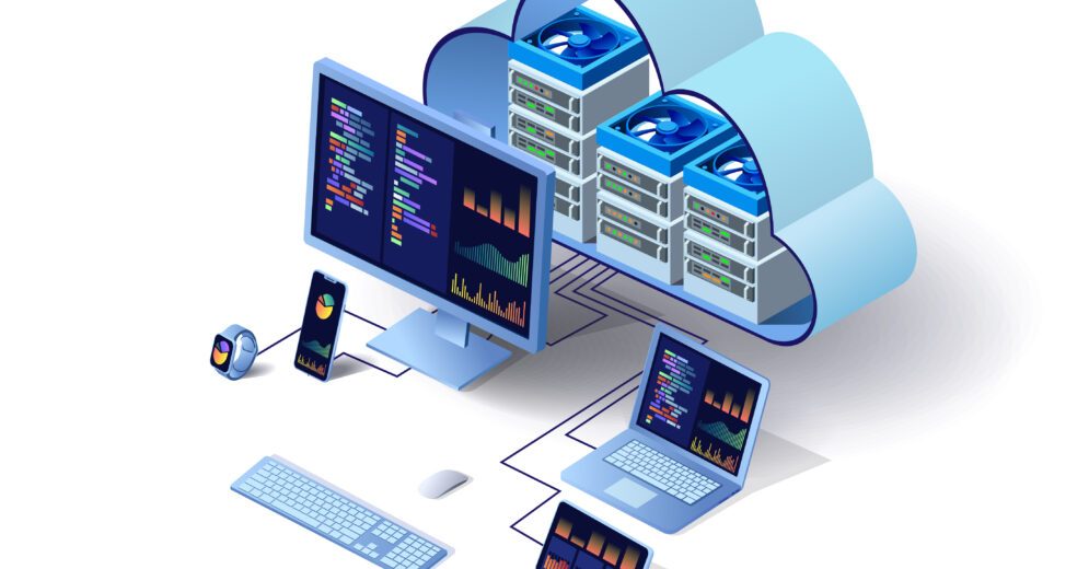 Website Privacy Project cloud cartoon